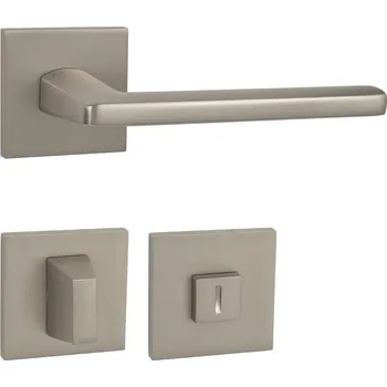 Dveřní kování MPK - PRIMA - HR SQ6 rozety WC, klika/klika NP - Nikl perla