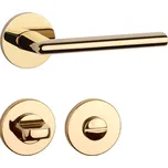 AT - KALMIA - R 7S klika/klika, rozety WC OLV PVD - Mosaz leštěná lakovaná PVD