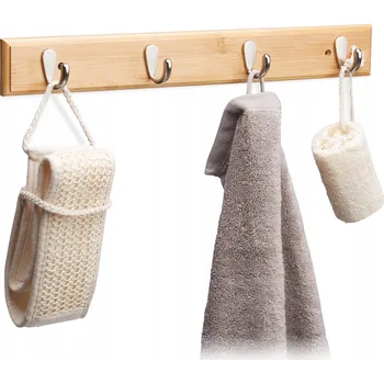 Věšák Šatní ramínko kovový Relaxdays v odstínech hnědé