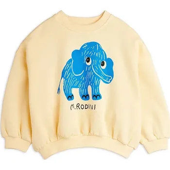 Chlapecké oblečení Dětská bavlněná mikina Mini Rodini Mammoths 25720105 žlutá 10A, vel. 80-86