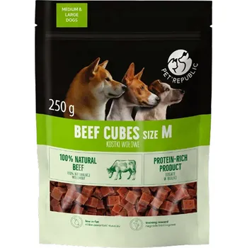 Pamlsek pro psa Pet Republic kostky pro psy pamlsky hovězí 250g