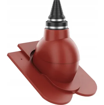 Vrták Střešní anténní průchodka pro tašky bobrovky, těsná, červená (korunka)