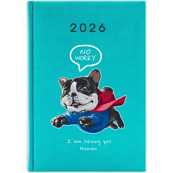 Kalendář Knižkový kalendář 2026 A5 FunnyCase modrý