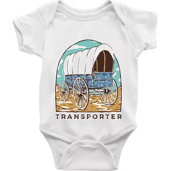 Kojenecký body Transporter - Body kojenecké s krátkým rukávem - Krátký r. 12-18 měs ( Bílá )