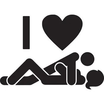 Samolepicí dekorace na vozidlo Nálepka I LOVE *** na auto, automobil, ODOLNÁ FÓLIE AUTOMOBILOVÁ 10 cm