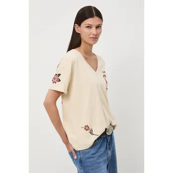 Pánské tričko Bavlněné tričko Medicine RW25-TSD401 béžová 08X, vel. L