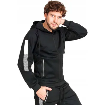 Pánská mikina Tepláková mikina černá vel. M YOCLUB