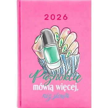 Kalendář Knižkový kalendář 2026 A5 Cute Cups růžový