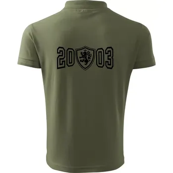 Pánská košile Narozeninový motiv - znak - 2003 - Polokošile pánská Pique Polo 203 - M ( Khaki )