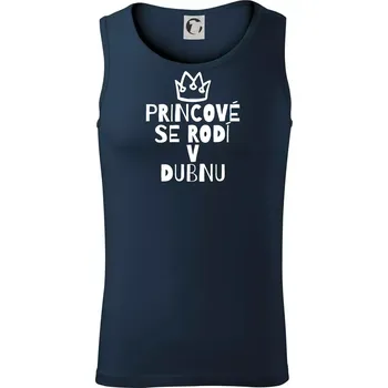 Princové se rodí v dubnu - Tílko pánské Core - XL ( Námořní modrá (velmi tmavá - téměř černá) )