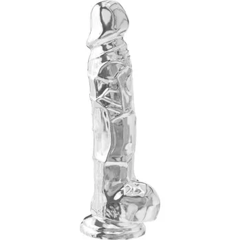 Dildo ToyJoy Get Real Clear Dildo with Balls 8 Inch