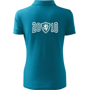 Narozeninový motiv - znak - 2018 - Polokošile dámská Pique Polo - 2XL ( Tmavý tyrkys )