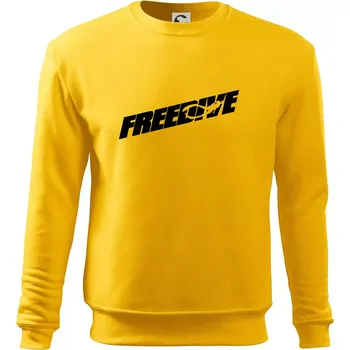 Pánská mikina Freedive - nápis s potápěčem - Mikina Essential pánská - 3XL ( Žlutá )