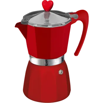 Moka konvice G.A.T. Italia Rosana červená 6 šálků
