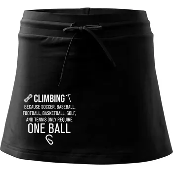 Dámská sukně Climbing beacause one ball - Sportovní sukně - two in one - L ( Černá )