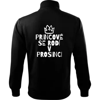 Pánské oblečení Princové se rodí v prosinci - Mikina bez kapuce Adventure - 2XL ( Černá )
