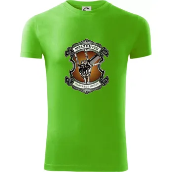 Pánské tričko Hells dapper barbershop - Viper FIT - Pánské zůžené tričko - M ( Apple Green )