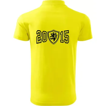 Pánská košile Narozeninový motiv - znak - 2015 - Polokošile pánská Pique Polo 203 - 4XL ( Citrónová )