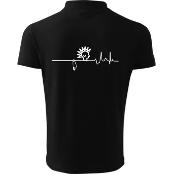 Pánská košile Ekg punk - Polokošile pánská Pique Polo 203 - 4XL ( Černá )