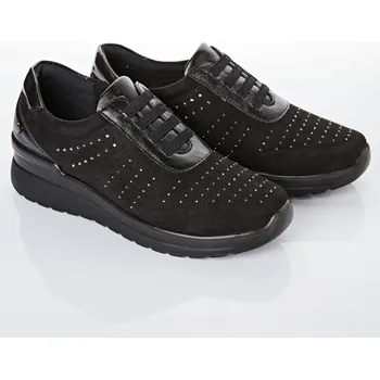 Dámské pantofle 3Pagen Komfortní tenisky Anni černá 36