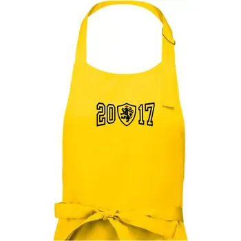 Kuchyňská zástěra Narozeninový motiv - znak - 2017 - Dámská zástěra na vaření - Univerzální velikost ( Žlutá )