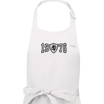 Kuchyňská zástěra Narozeninový motiv - znak - 1976 - Pánská zástěra na vaření - Univerzální velikost ( Bílá )