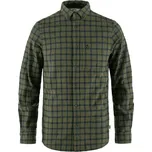 pánská košile s dlouhým rukávem FJÄLLRÄVEN Övik Flannel Shirt M, Laurel Green-Indigo Blue - XL