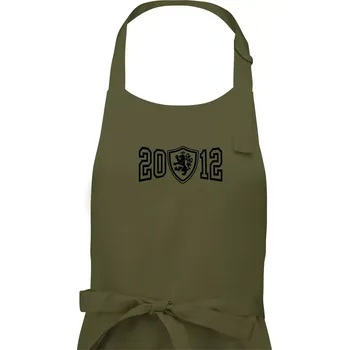Kuchyňská zástěra Narozeninový motiv - znak - 2012 - Dámská zástěra na vaření - Univerzální velikost ( Khaki )