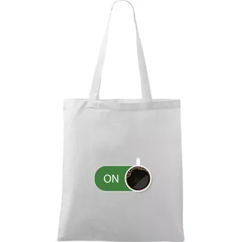 Káva ON - Taška bavlněná - 42 x 38 cm ( Bílá )