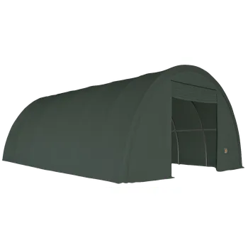 Zahradní stan Najhaly.cz Plachtová hala oblouková SeriousPlus 9,15 x 12 x 4,5 m PVC 900g/m² F90 Zelená