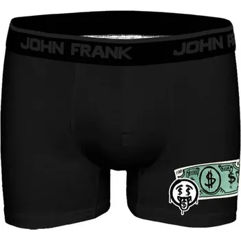 Pánské oblečení Boxerky John Frank z micromodalu- černé, černá M i321_122541-476751