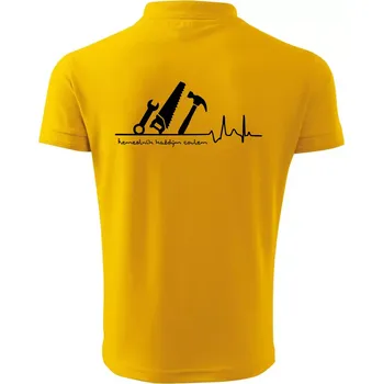 Pánská košile Ekg řemeslník každým coulem - Polokošile pánská Pique Polo 203 - L ( Žlutá )