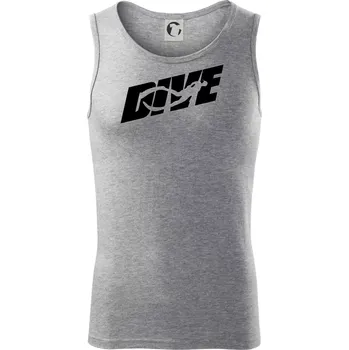 Freediving - Dive - Tílko pánské Core - S ( Tmavě šedý melír )