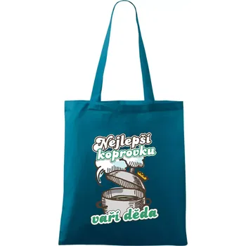 Nejlepší koprovku vaří děda - Taška bavlněná - 42 x 38 cm ( Petrolejová )