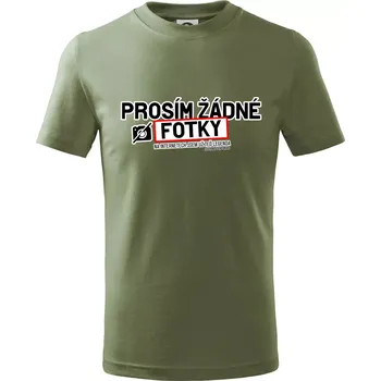 Prosím žádné fotky - fušeřina - Tričko dětské bavlněné - 104-110cm / 3-4 roky ( Khaki )