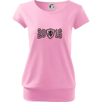 Dámské tričko Narozeninový motiv - znak - 2016 - Volné triko city - S ( Růžová )