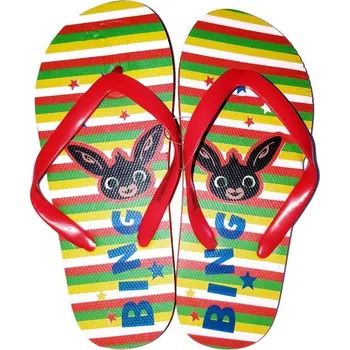 Dívčí pantofle ŽABKY BING em 070 červené Velikost: 24-25