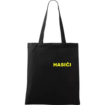 Nákupní taška Hasiči název samostatný - Taška bavlněná - 42 x 38 cm ( Černá )