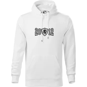 Pánská mikina Narozeninový motiv - znak - 2012 - Mikina pánská Cape s kapucí - 5XL ( Bílá )