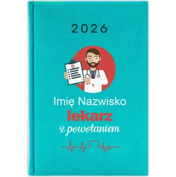 Kalendář Knižkový kalendář 2026 A5 FunnyCase modrý