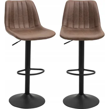 Barová židle Barová Židle Homcom , odstíny hnědé, látka 110 cm