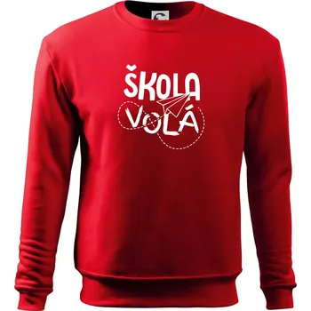 Škola volá - Mikina Essential dětská - 158 cm/12 let ( Červená )