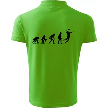 Pánská košile Evoluce volejbal smeč - Polokošile pánská Pique Polo 203 - 5XL ( Apple Green )