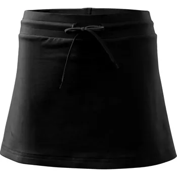 Dámská sukně BEZPOTISKU / bez potisku - Sportovní sukně - two in one - XL ( Černá )