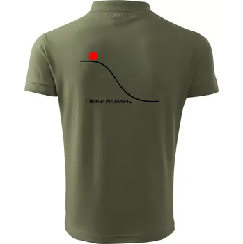 Pánská košile I have potential - Polokošile pánská Pique Polo 203 - 5XL ( Khaki )