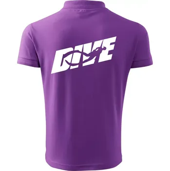 Pánská košile Freediving - Dive - Polokošile pánská Pique Polo 203 - 4XL ( Fialová )