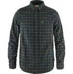 pánská košile s dlouhým rukávem FJÄLLRÄVEN Övik Flannel Shirt M Dark Grey - XXL