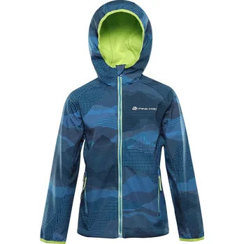 ALPINE PRO - EZORO DĚTSKÁ SOFTSHELLOVÁ BUNDA S MEMBRÁNOU