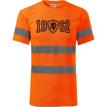 Pánské oblečení Narozeninový motiv - znak - 1962 - Triko reflexní - HV PROTECT - M ( Neonově oranžová )
