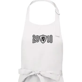 Kuchyňská zástěra Narozeninový motiv - znak - 2010 - Dámská zástěra na vaření - Univerzální velikost ( Bílá )
